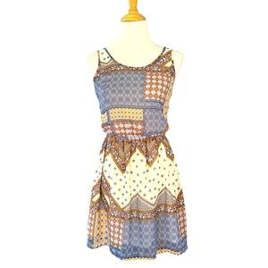 Divided Dress with Open Back Detail